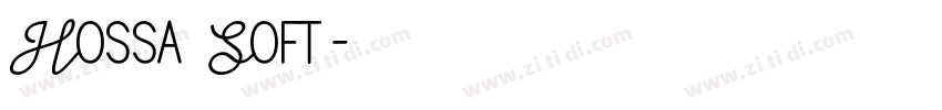 Hossa Soft字体转换